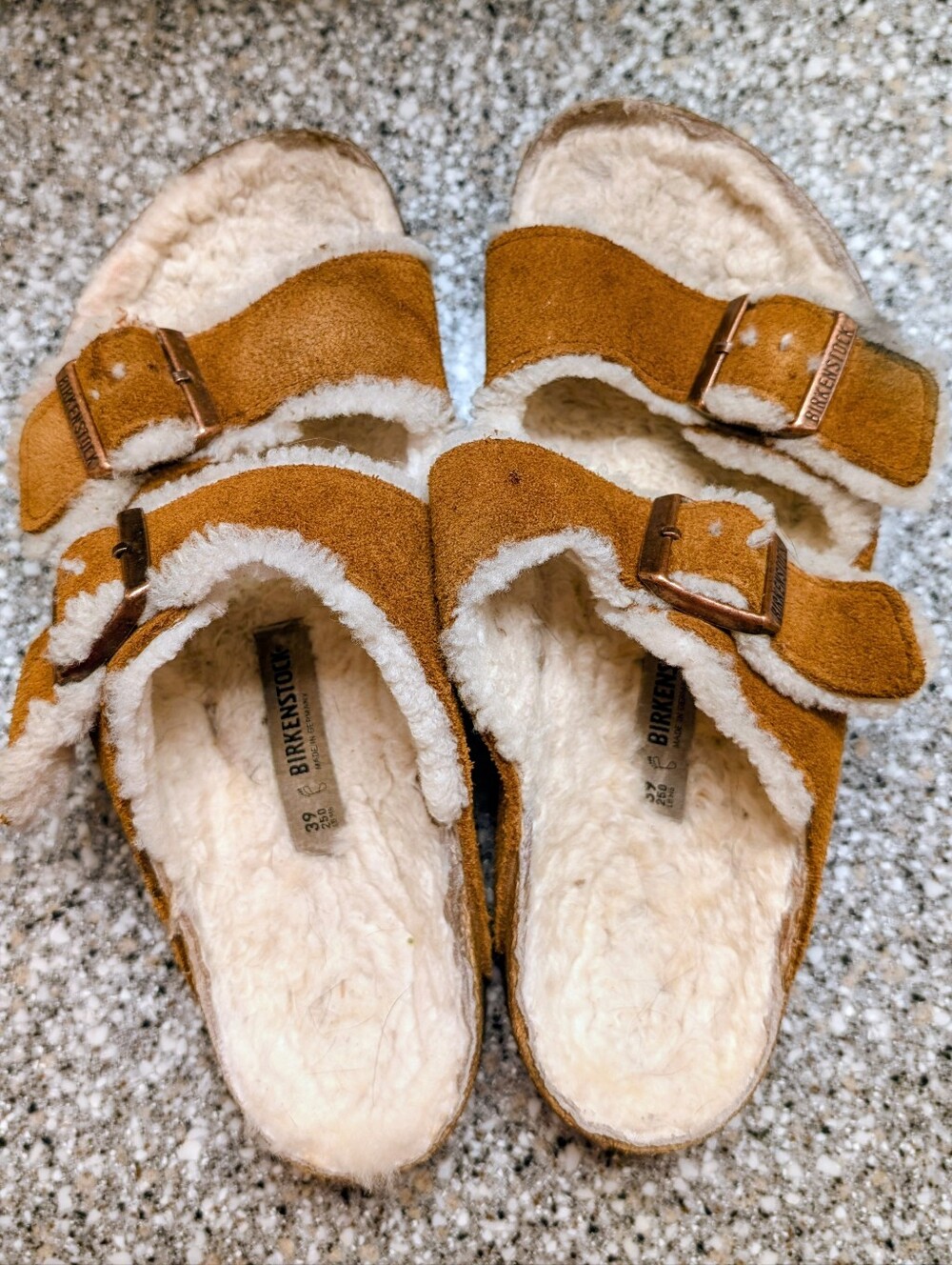 Birkenstocks With Shearling Sandals Women's Size 8-8.5